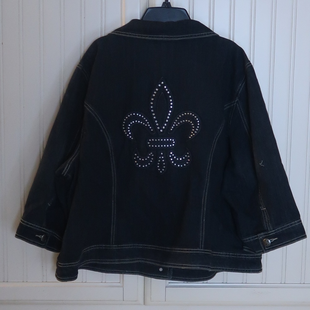 Ashley Stewart Jean Jacket Plus Size 22w